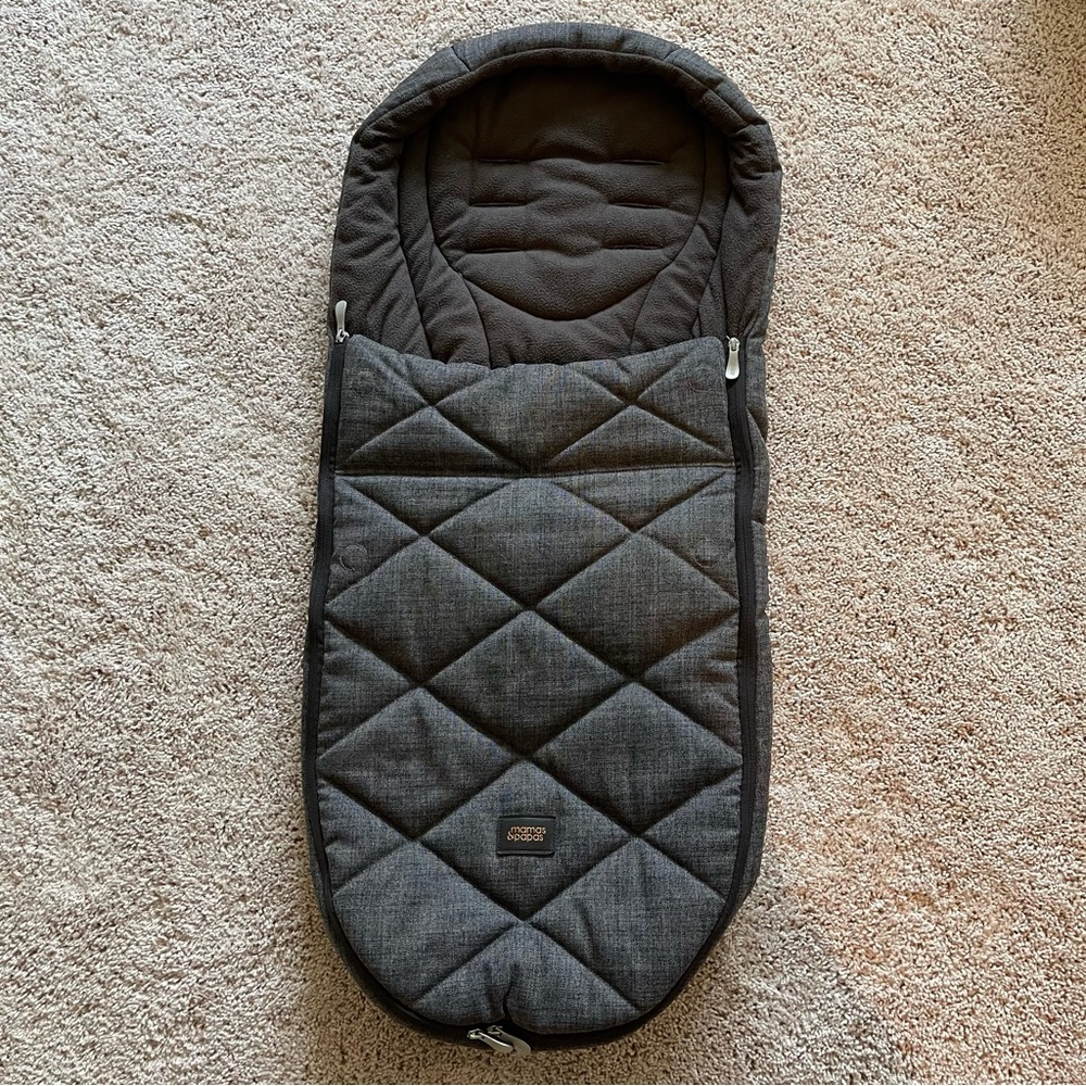 Mamas & Papas Gray Stroller Footmuff Sleeping Bag Blanket